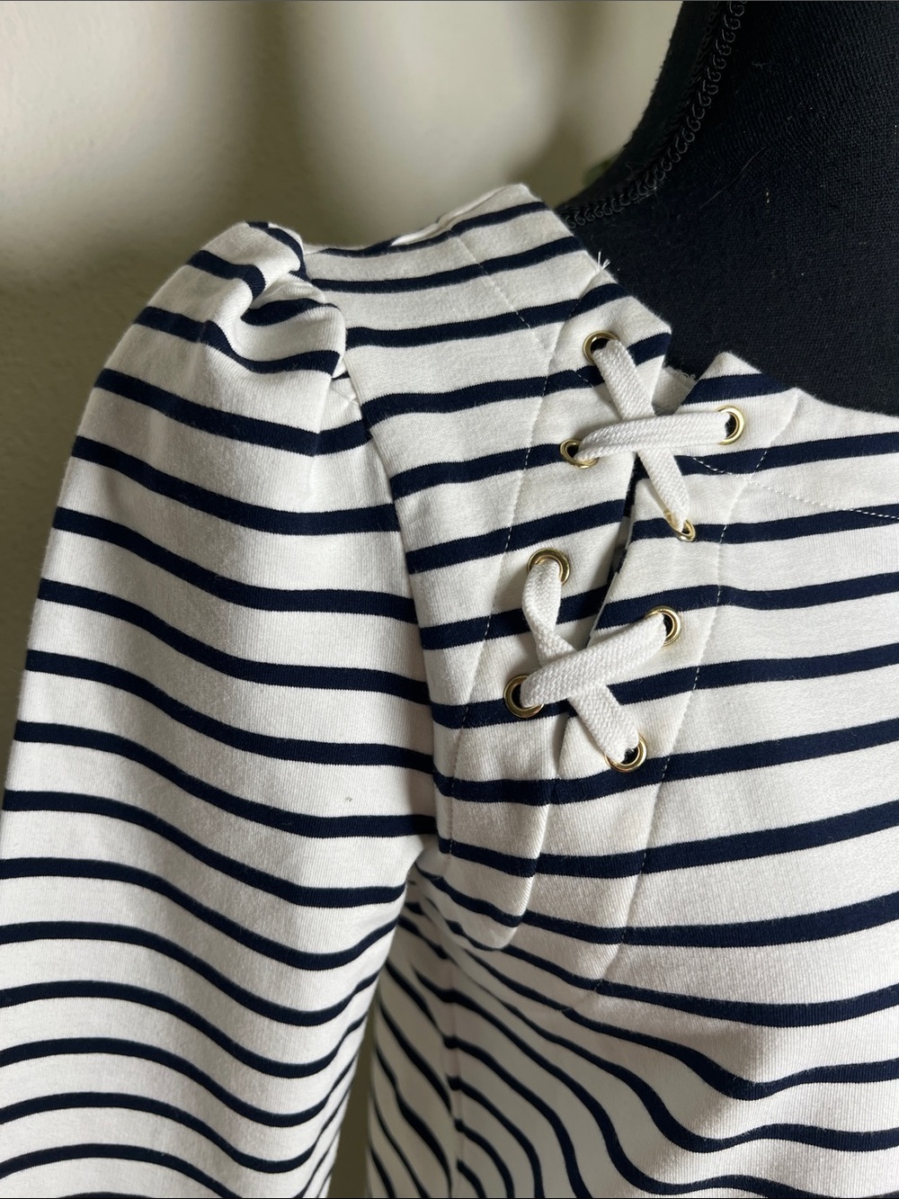 Boston Proper Women’s Nautical Theme Pullover 3/4 Sleeve Top Shirt in Size Small